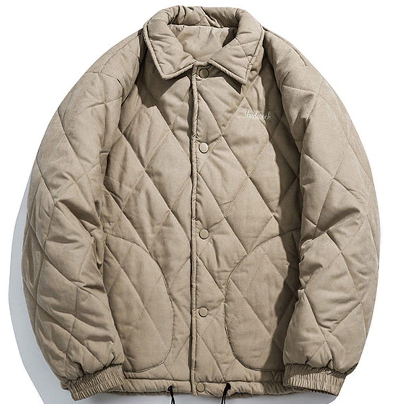 Tntwear® - Embroidered Letters Winter Coat - tntwear1