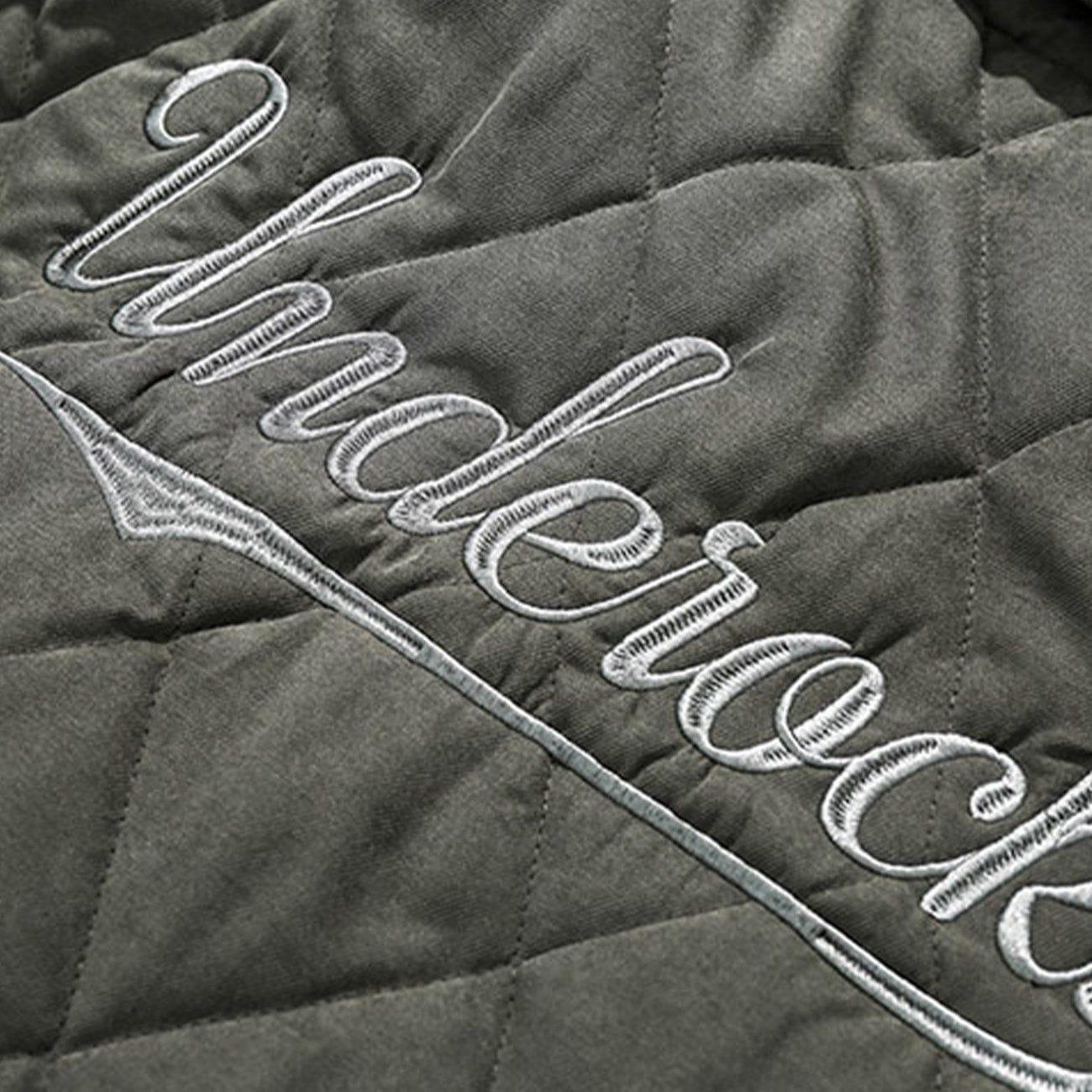 Tntwear® - Embroidered Letters Winter Coat - tntwear1