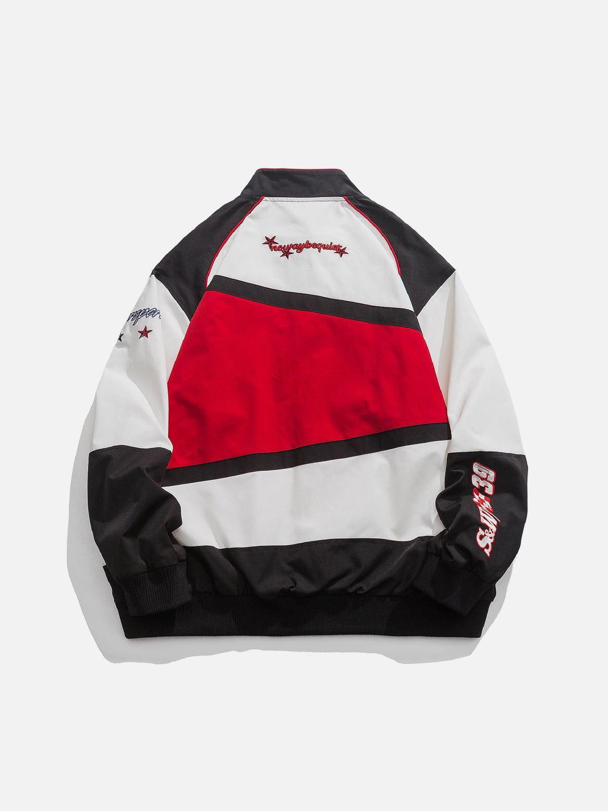 Tntwear® - Embroidery Contrast Jacket - tntwear1