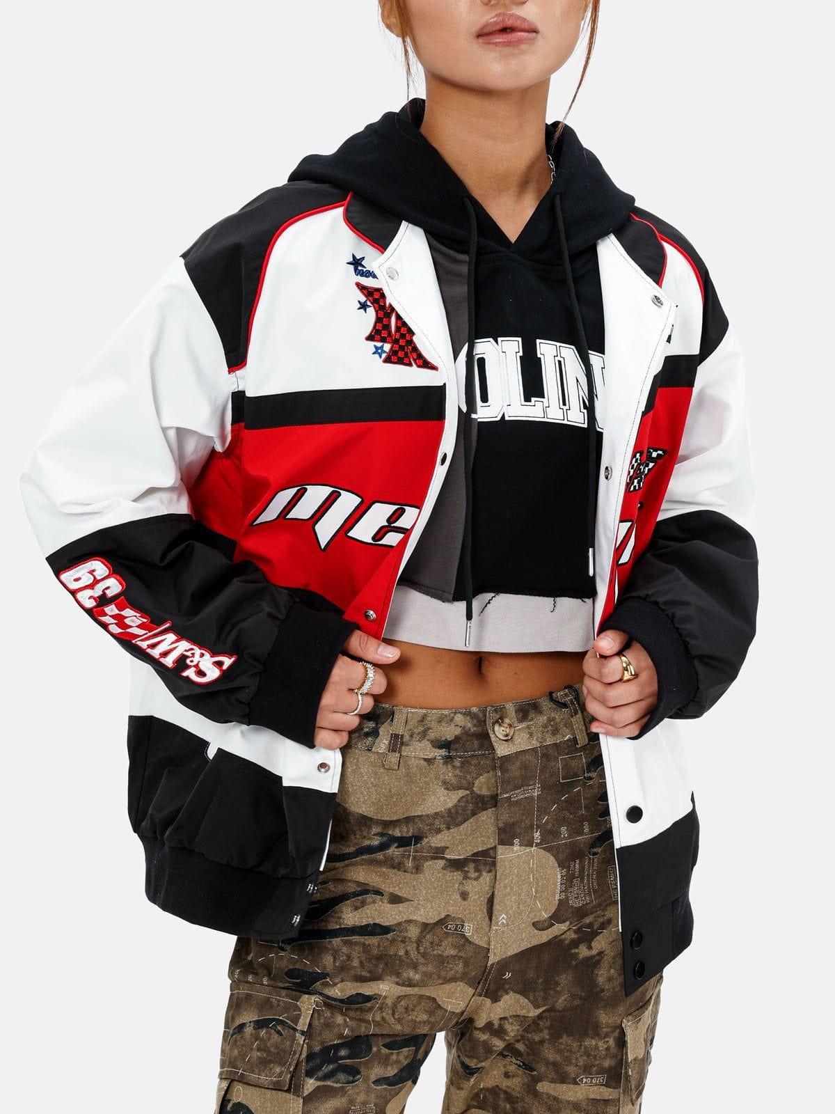 Tntwear® - Embroidery Contrast Jacket - tntwear1