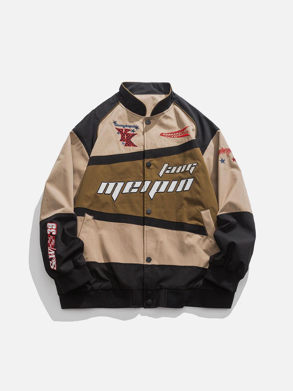 Tntwear® - Embroidery Contrast Jacket - tntwear1