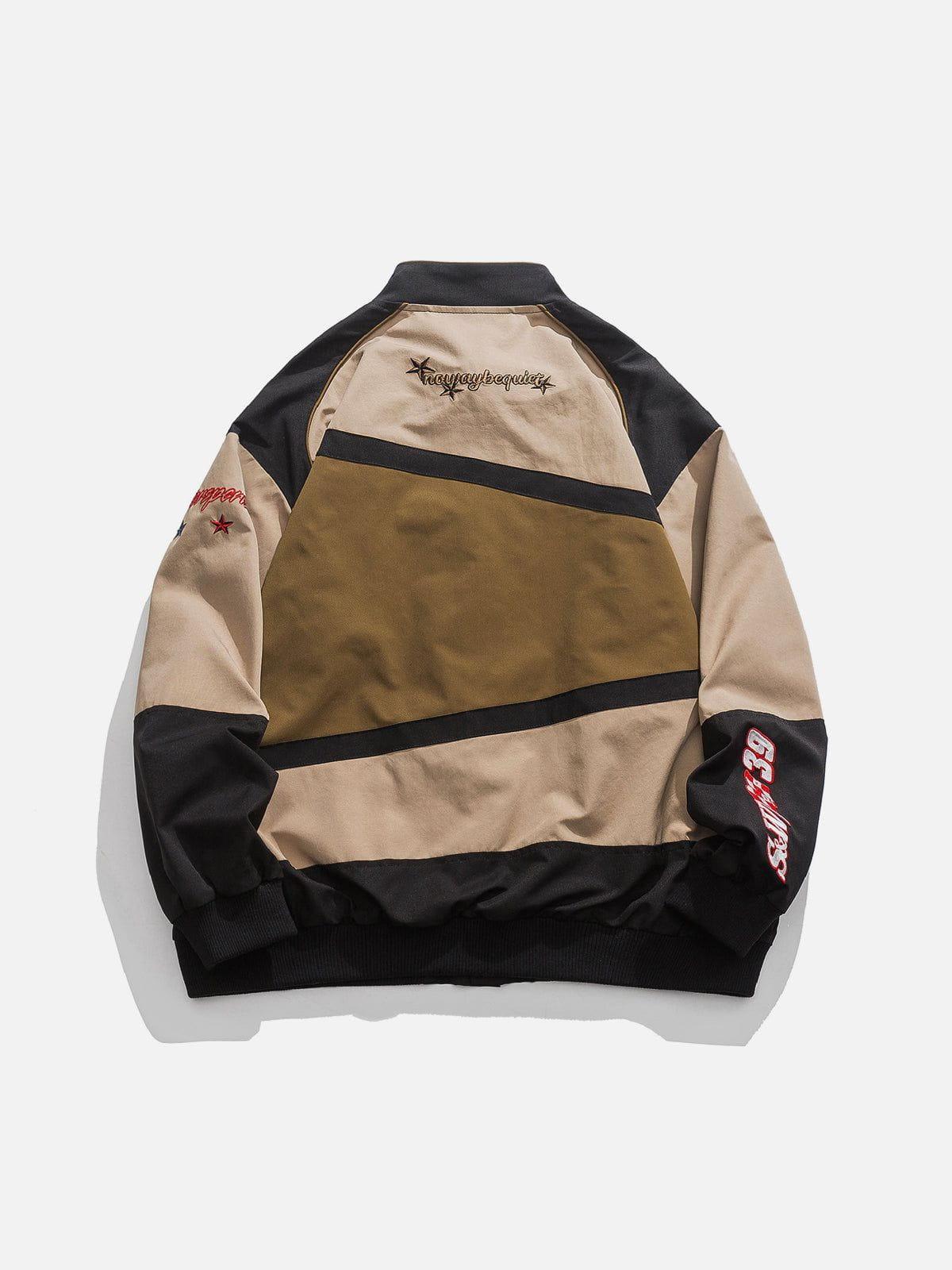 Tntwear® - Embroidery Contrast Jacket - tntwear1