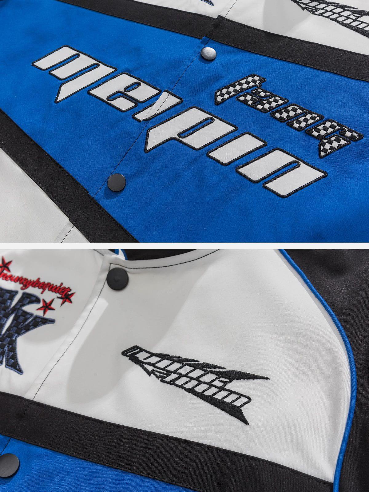 Tntwear® - Embroidery Contrast Jacket - tntwear1