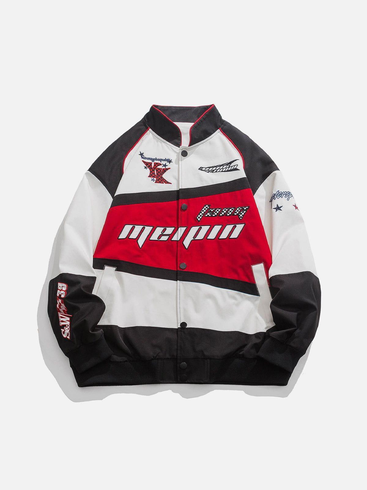 Tntwear® - Embroidery Contrast Jacket - tntwear1