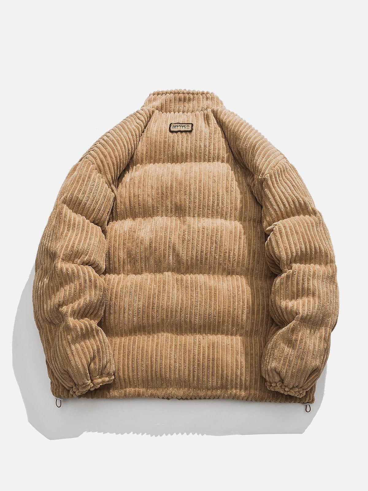 Tntwear® - Embroidery Coral Fleece Winter Coat - tntwear1