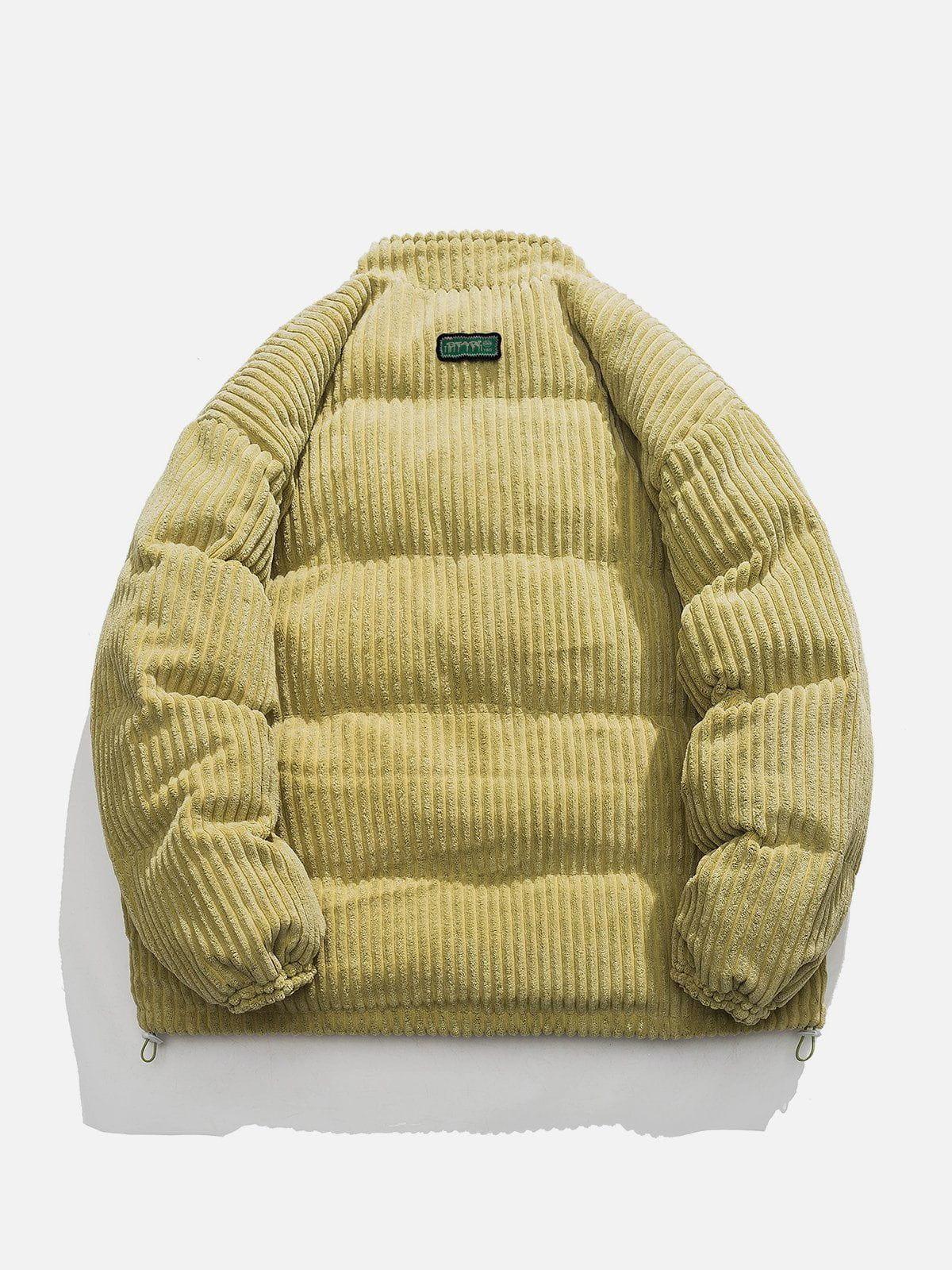 Tntwear® - Embroidery Coral Fleece Winter Coat - tntwear1