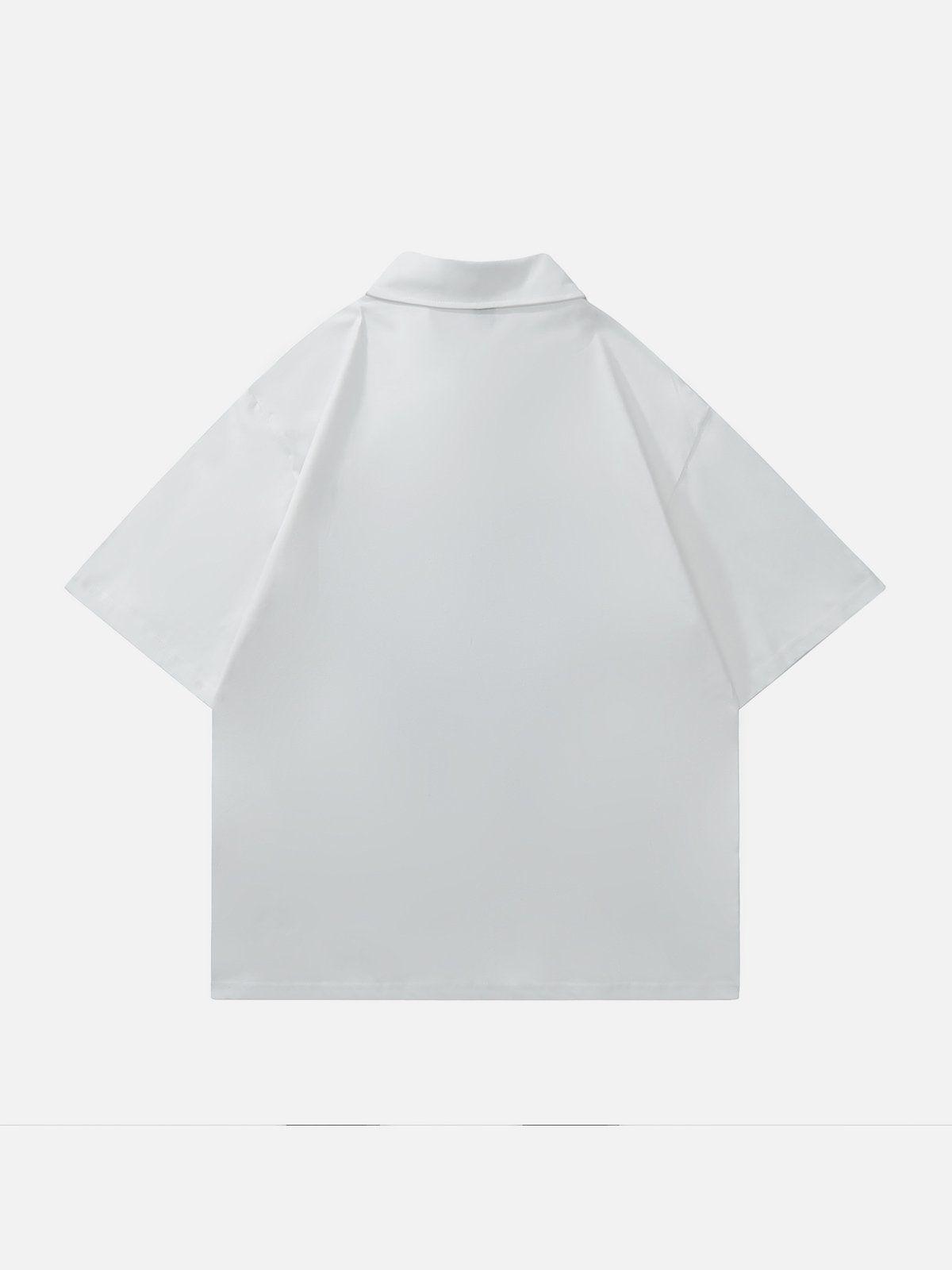 Tntwear® - Embroidery Split Heart Short Sleeve Shirts - tntwear1