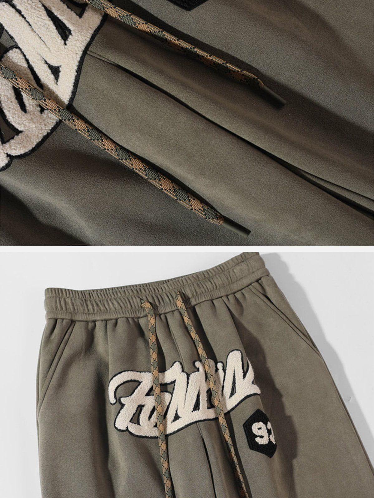Tntwear® - Fleece Suede Sweatpants - tntwear1