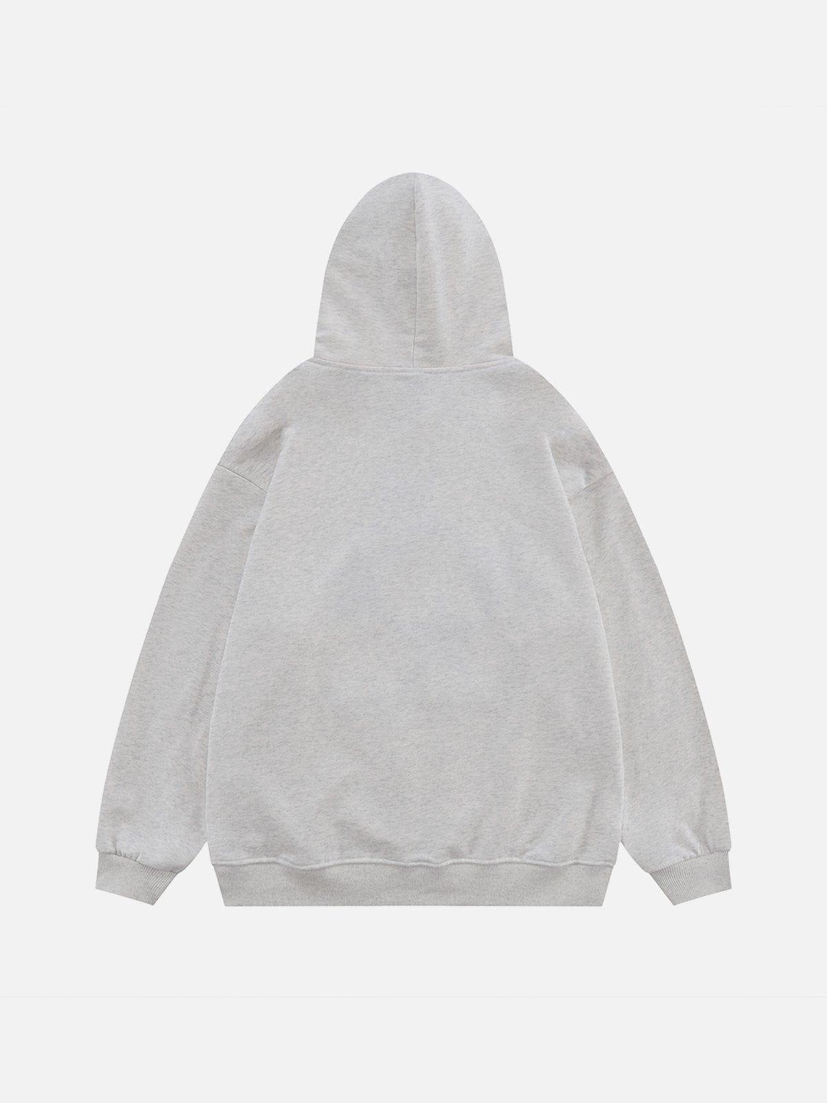 Tntwear® - Flocked Stars Print Hoodie - tntwear1
