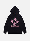 Tntwear® - Flocked Stars Print Hoodie - tntwear1