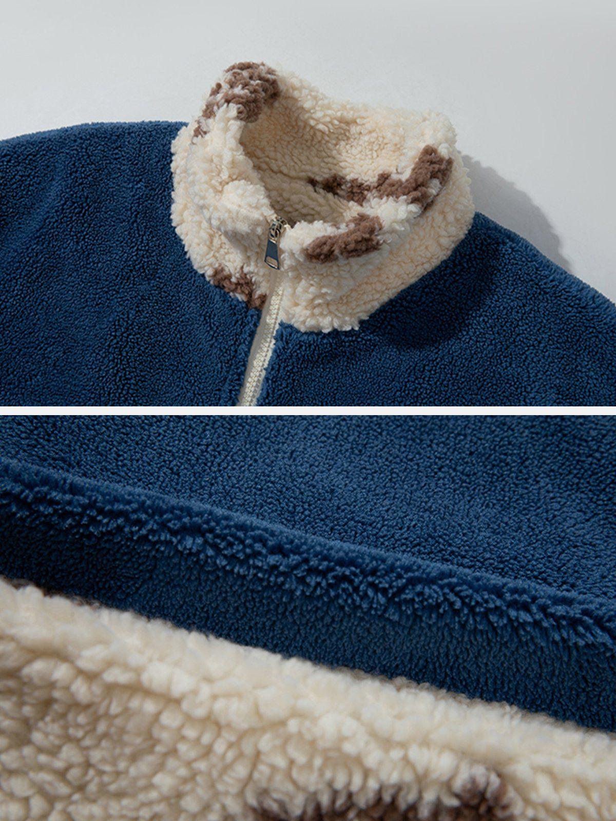 Tntwear® - Flowers Sherpa Coat - tntwear1