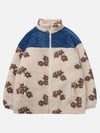 Tntwear® - Flowers Sherpa Coat - tntwear1