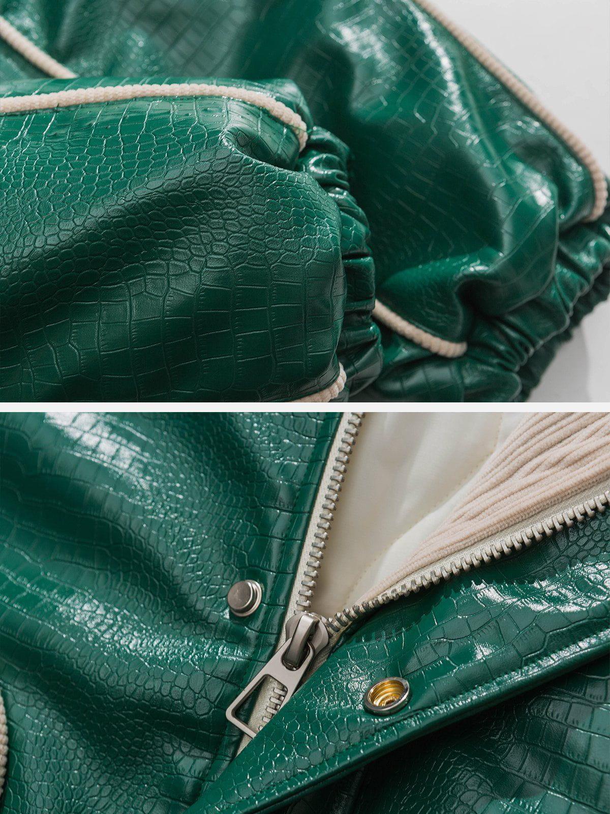 Tntwear® - Glossy PU Winter Coat - tntwear1
