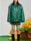 Tntwear® - Glossy PU Winter Coat - tntwear1