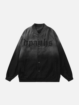 Tntwear® - Gradient Contrast Embroidered Jacket - tntwear1