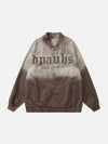 Tntwear® - Gradient Contrast Embroidered Jacket - tntwear1