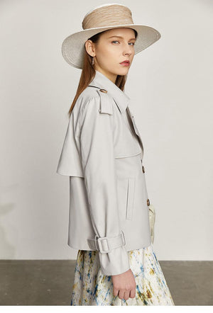 Tntwear® - Gray Trench Coat - tntwear1