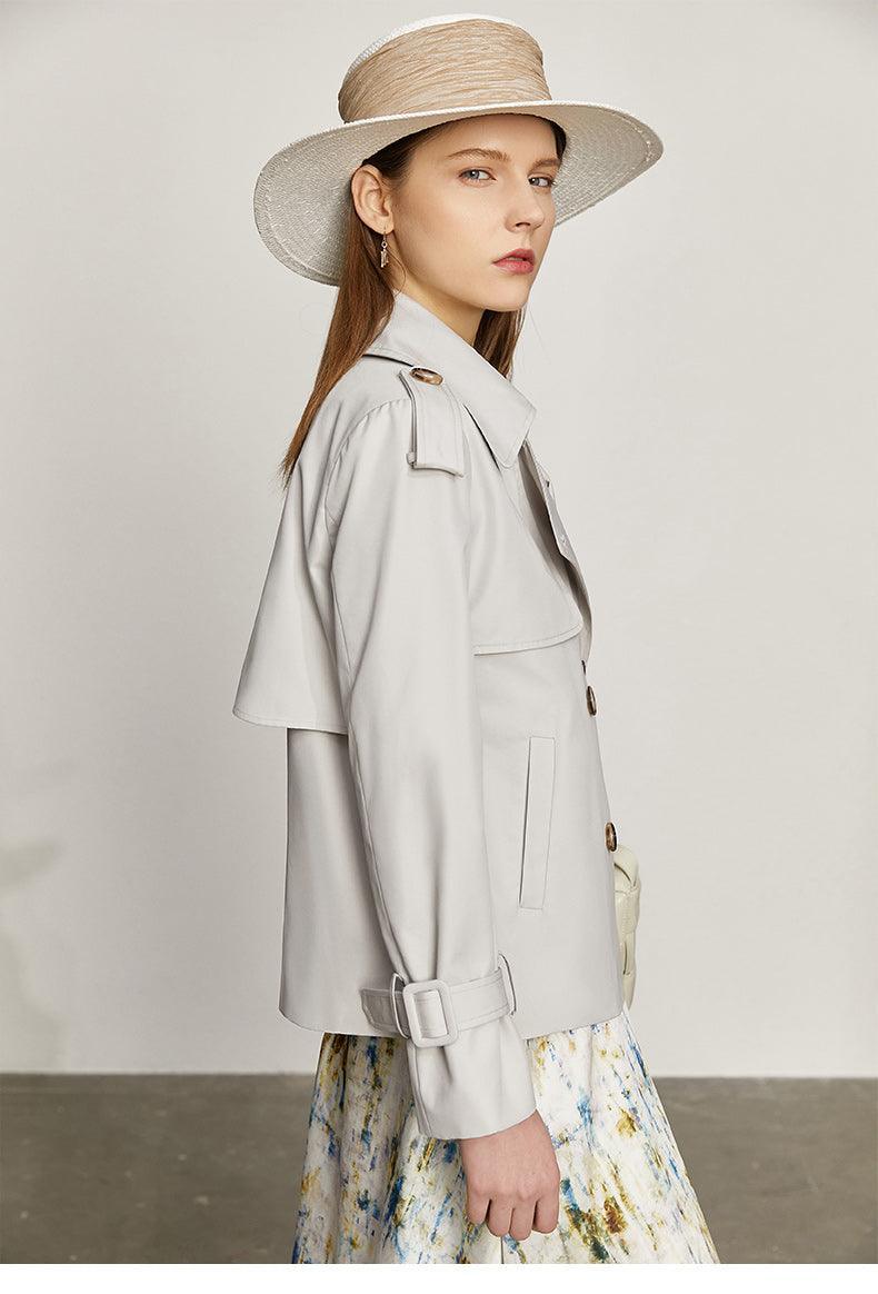 Tntwear® - Gray Trench Coat - tntwear1