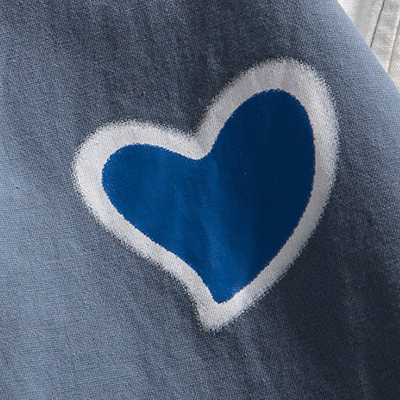 Tntwear® - Heart Pattern Color Matching Long-sleeved Shirt - tntwear1
