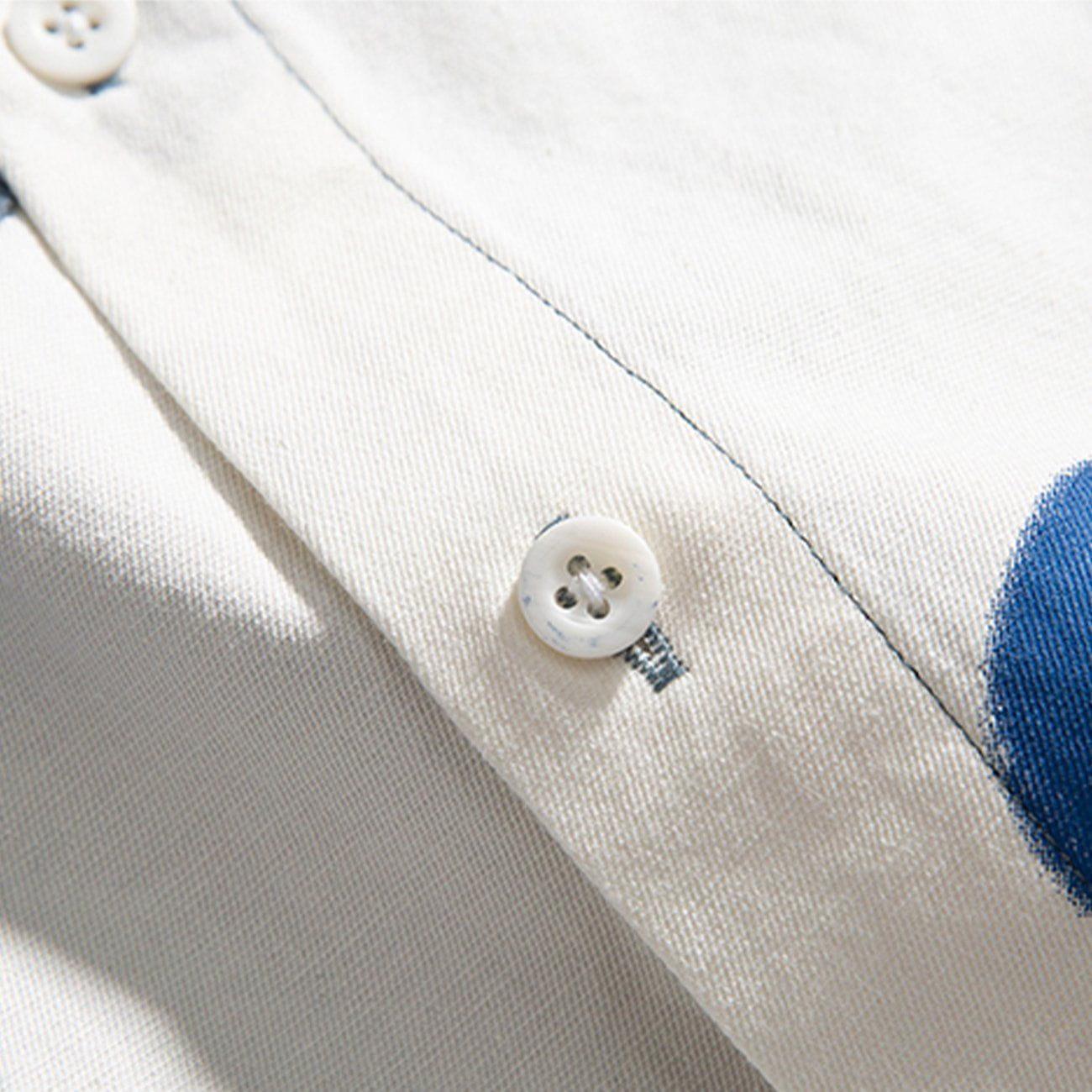 Tntwear® - Heart Pattern Color Matching Long-sleeved Shirt - tntwear1