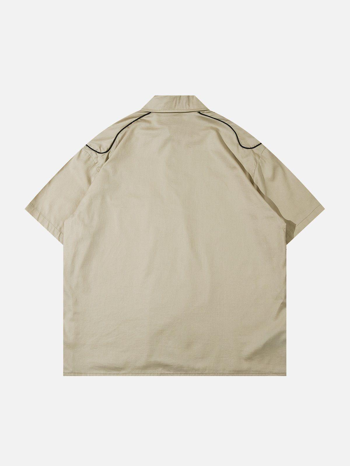 Tntwear® - Heart Print Dice Short Sleeve Shirts - tntwear1