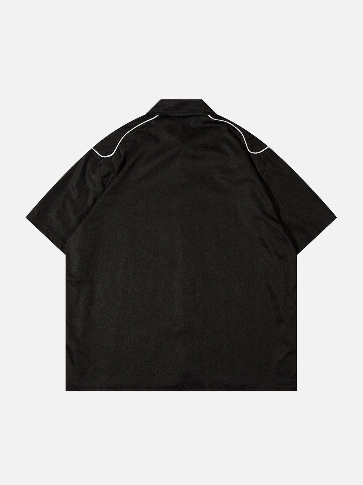 Tntwear® - Heart Print Dice Short Sleeve Shirts - tntwear1