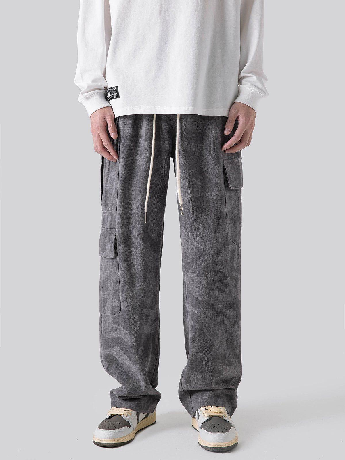 Sneakerland® - Large Multi-Pocket Cargo Pants - tntwear1