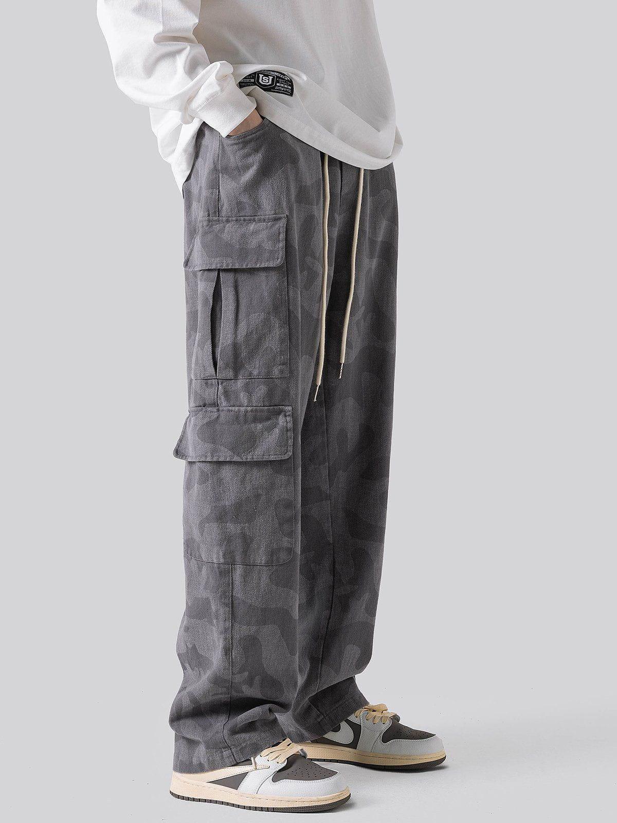 Sneakerland® - Large Multi-Pocket Cargo Pants - tntwear1
