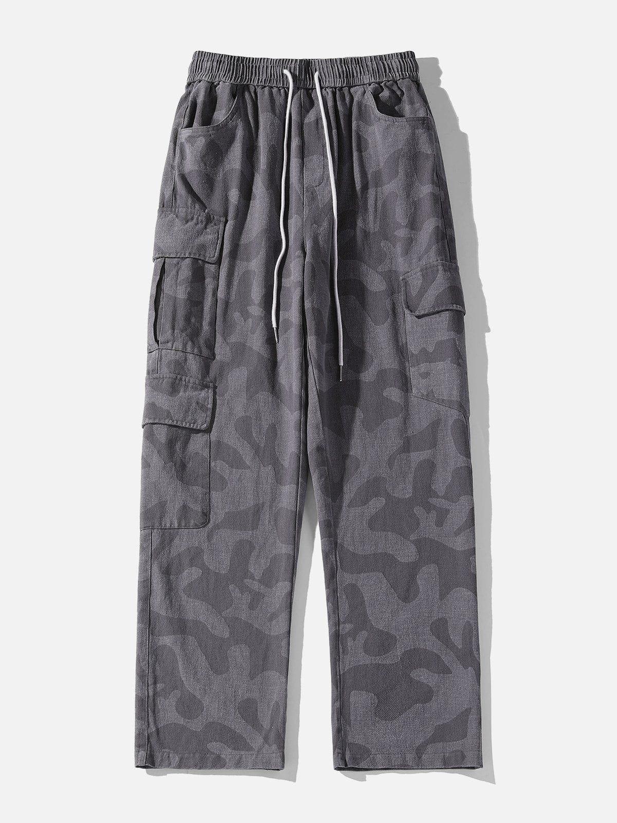 Sneakerland® - Large Multi-Pocket Cargo Pants - tntwear1