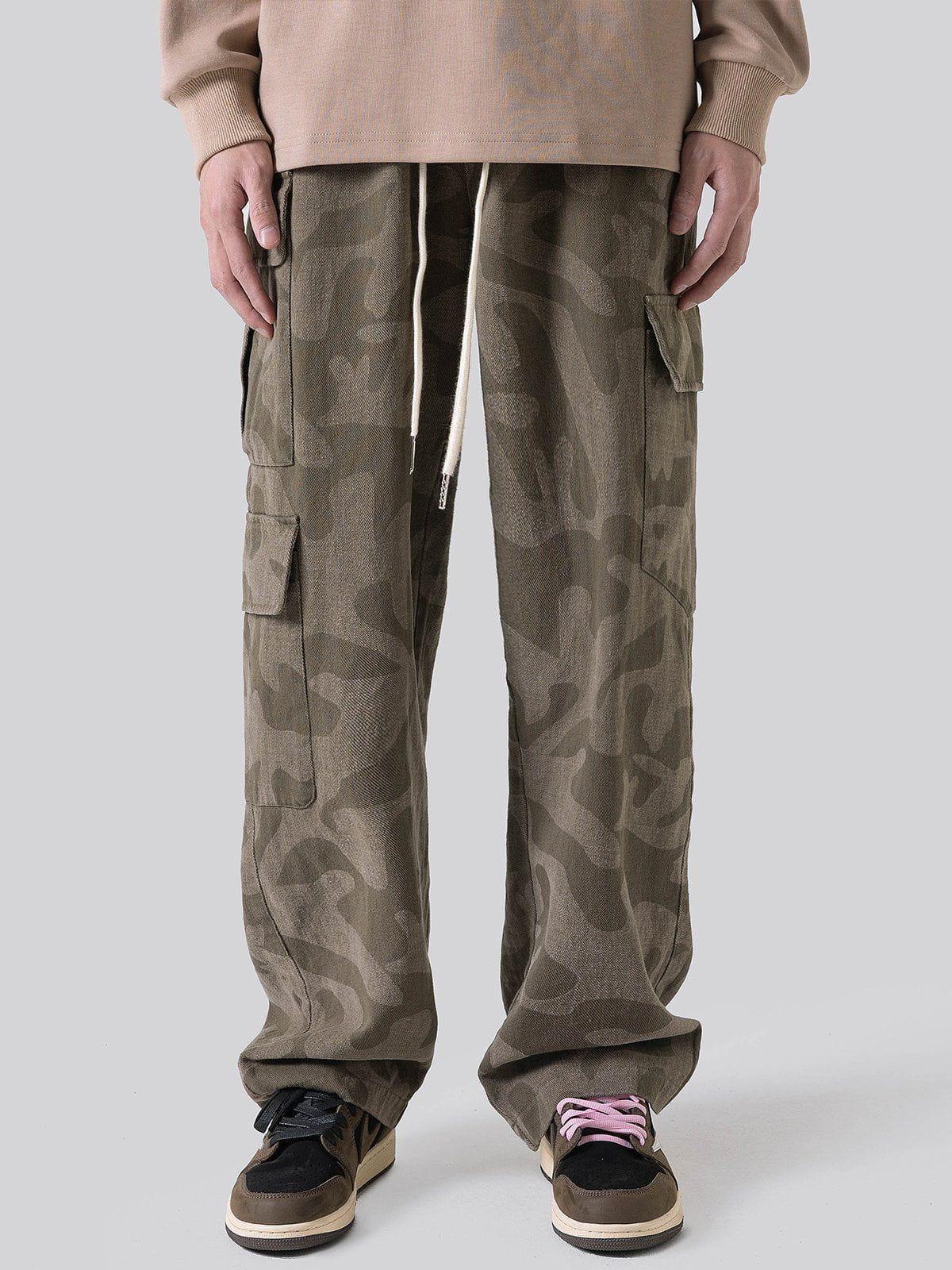 Sneakerland® - Large Multi-Pocket Cargo Pants - tntwear1