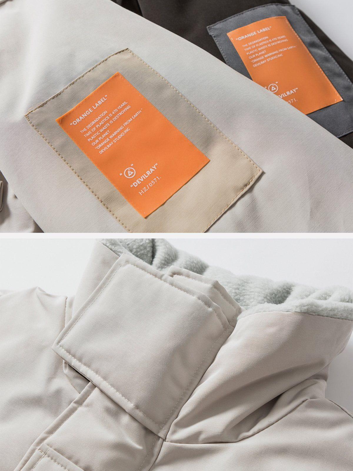 Tntwear® - Large Pocket Cargo Winter Coat - tntwear1