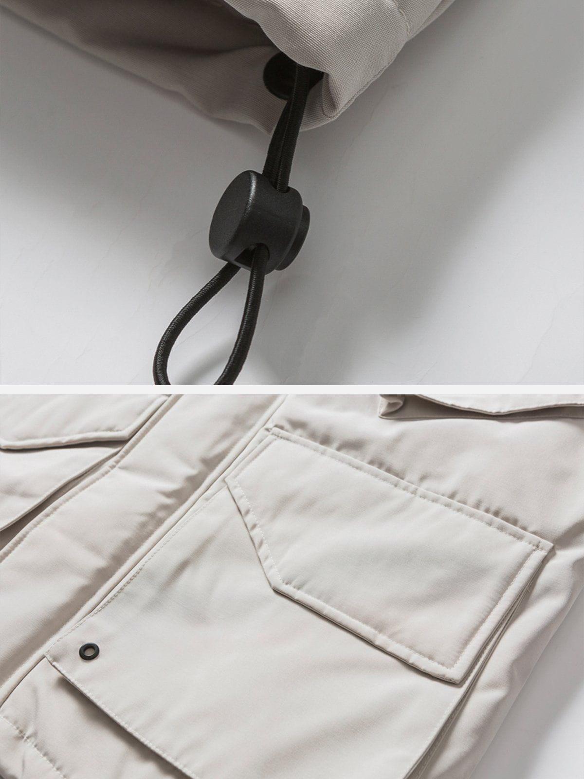 Tntwear® - Large Pocket Cargo Winter Coat - tntwear1