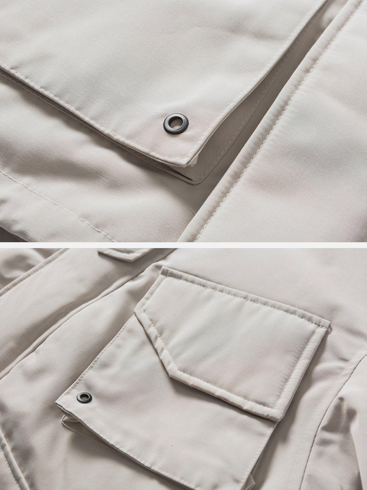 Tntwear® - Large Pocket Cargo Winter Coat - tntwear1