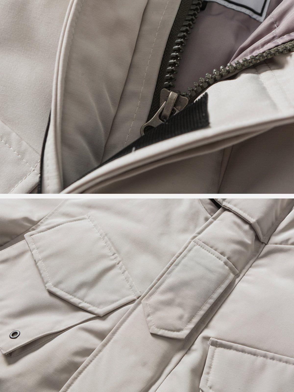 Tntwear® - Large Pocket Cargo Winter Coat - tntwear1