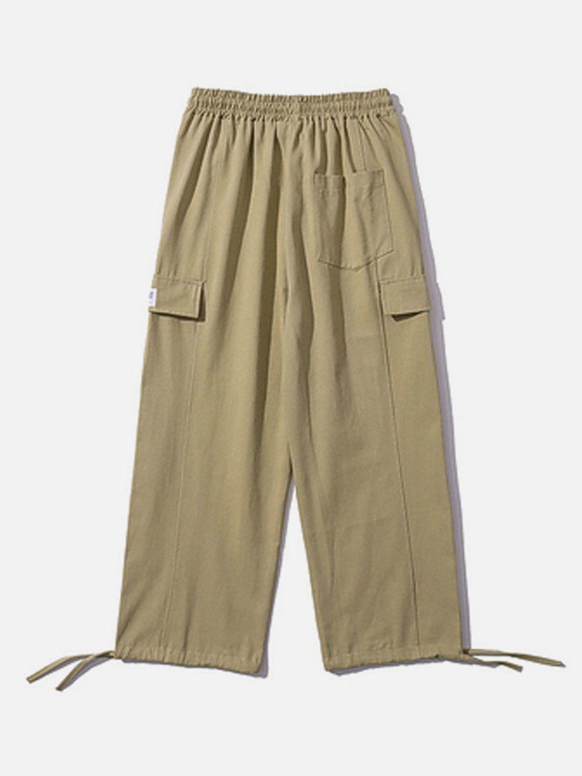 Tntwear® - Large Pocket Drawstring Cargo Pants - tntwear1
