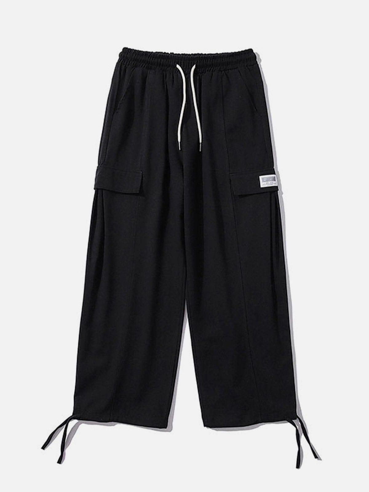 Tntwear® - Large Pocket Drawstring Cargo Pants - tntwear1