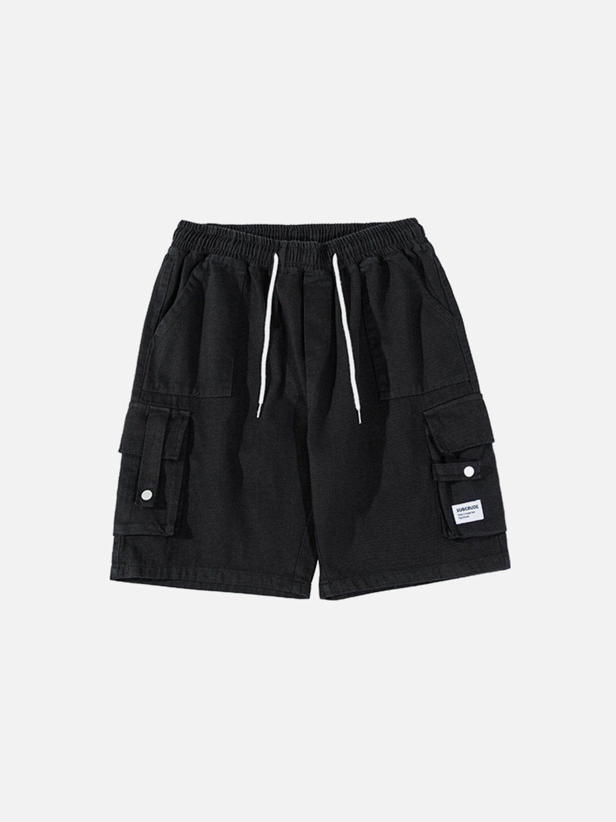 Tntwear® - Large Pocket Patchwork Shorts - tntwear1