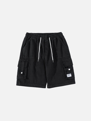 Tntwear® - Large Pocket Patchwork Shorts - tntwear1