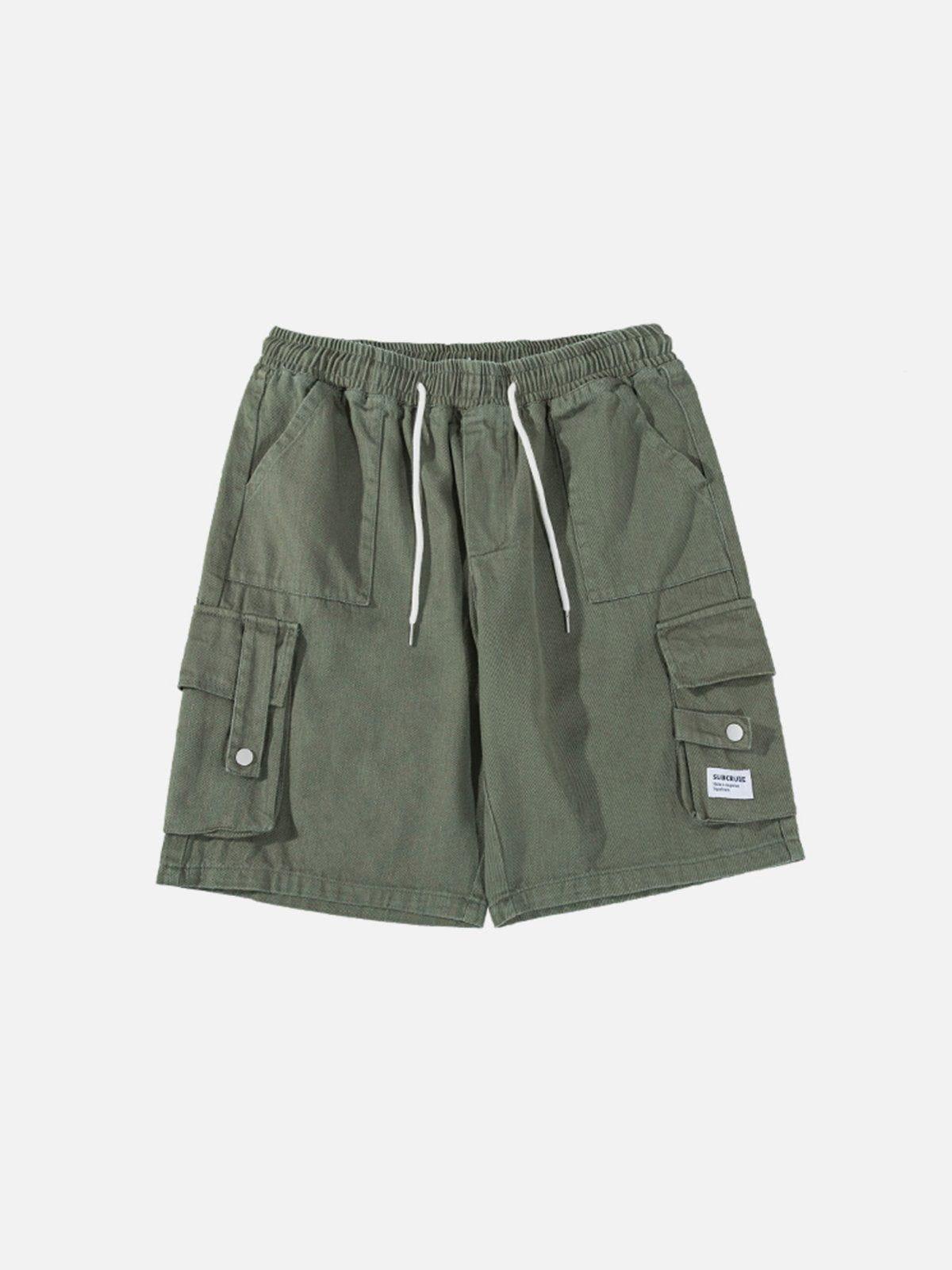 Tntwear® - Large Pocket Patchwork Shorts - tntwear1