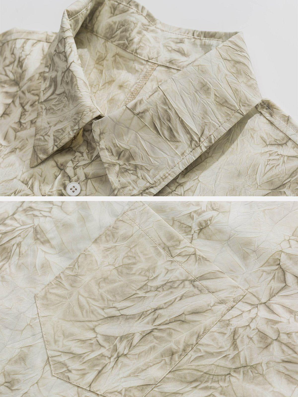 Tntwear® - Leaf Print Long-Sleeved Shirt - tntwear1