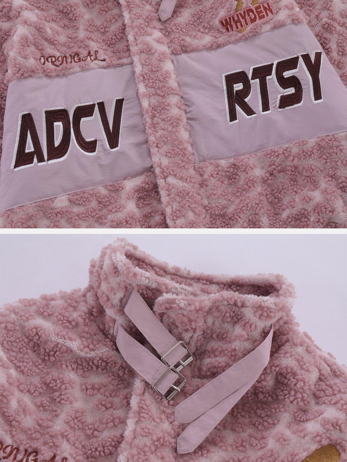 Tntwear® - Leopard Print Flocked Sherpa Coat - tntwear1