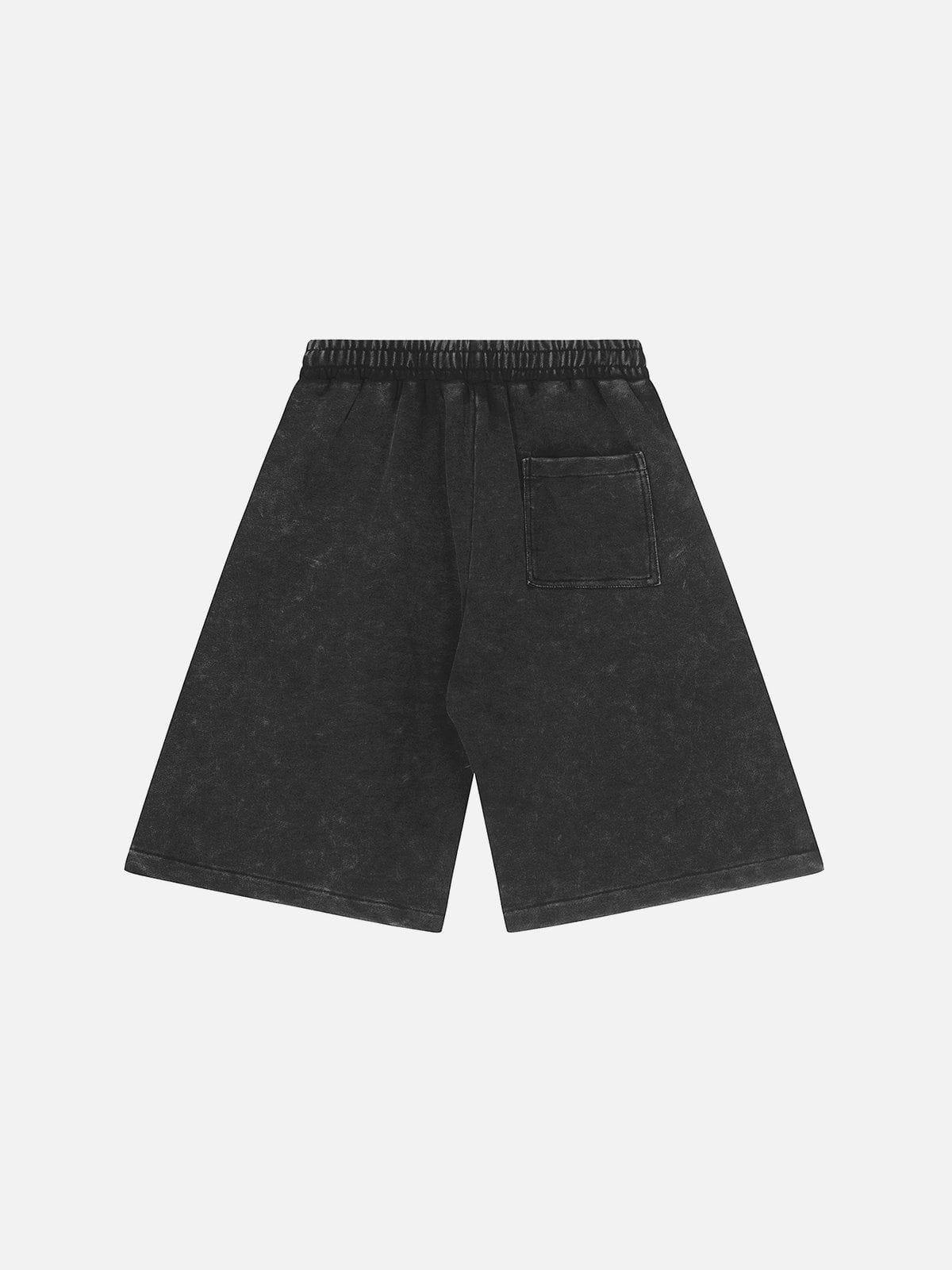 Tntwear® - Letter Embroidery Shorts - tntwear1