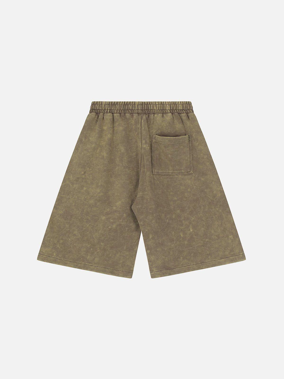 Tntwear® - Letter Embroidery Shorts - tntwear1