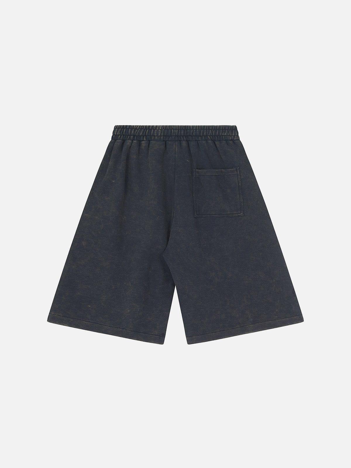 Tntwear® - Letter Embroidery Shorts - tntwear1