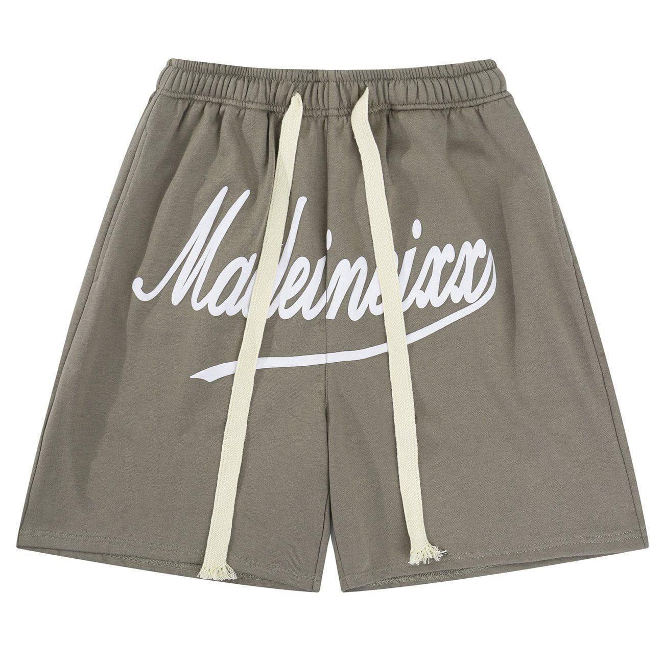 Tntwear® - Letter Print Shorts - tntwear1