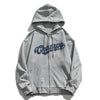 Tntwear® - Letter Print Zipper Hoodie - tntwear1