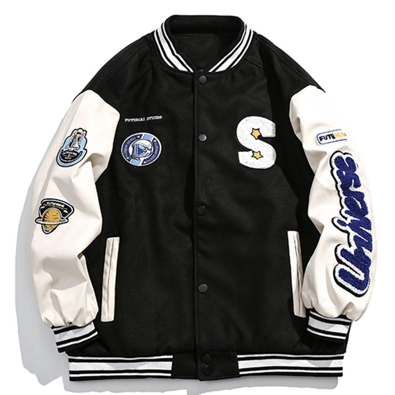 Tntwear® - Letter S Varsity Coat - tntwear1