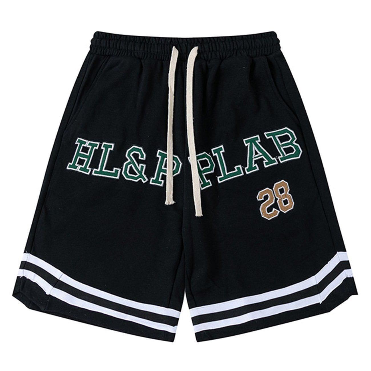 Tntwear® - Lettering Drawstring Shorts - tntwear1