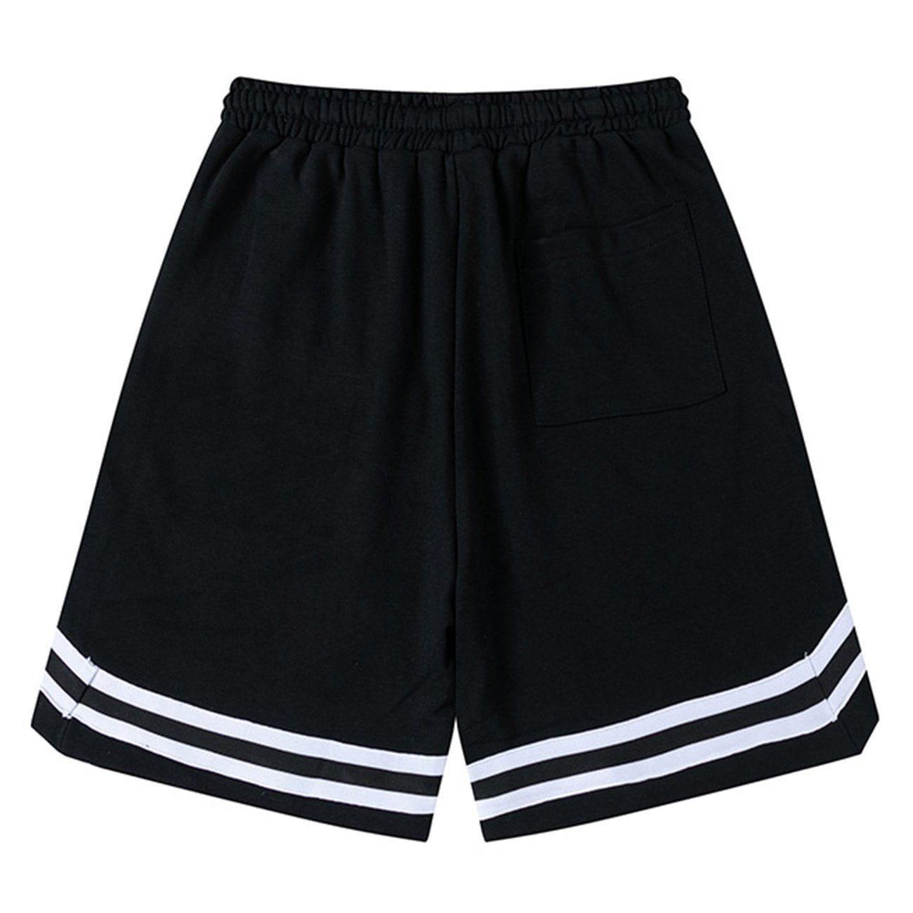 Tntwear® - Lettering Drawstring Shorts - tntwear1