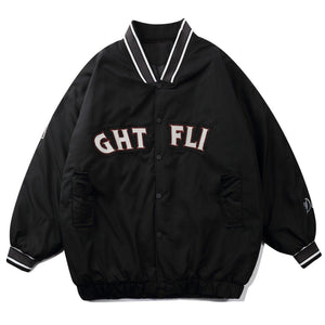 Tntwear® - Monogram Embroidery Winter Coat - tntwear1